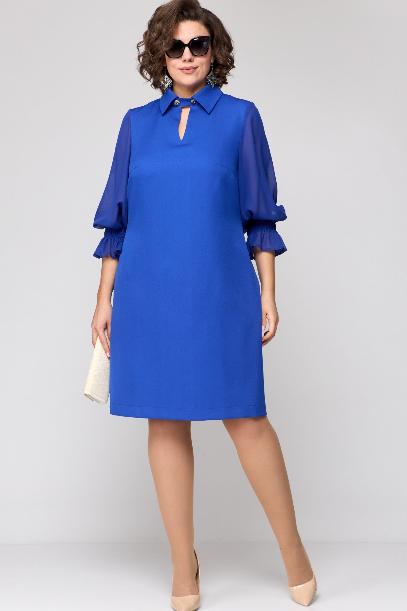 【S-5XL】👗 Nowa wygodna sukienka w jednolitym kolorze