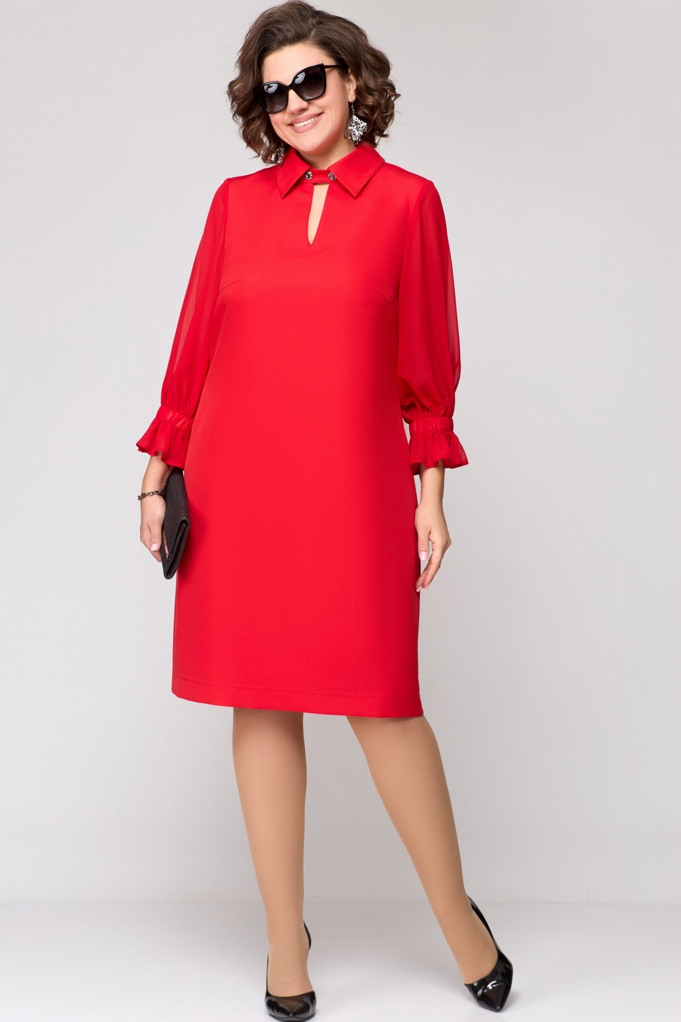 【S-5XL】👗 Nowa wygodna sukienka w jednolitym kolorze