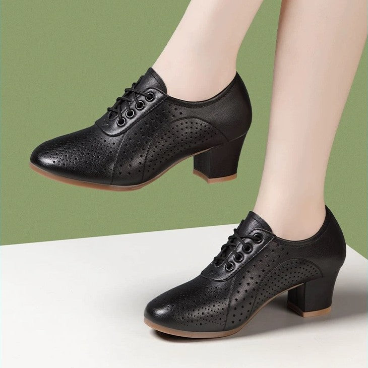 【34~41】Nowe skórzane buty damskie, buty do tańca