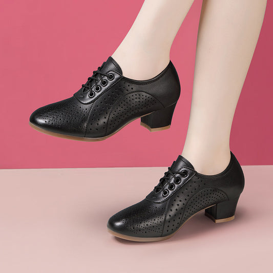 【34~41】Nowe skórzane buty damskie, buty do tańca