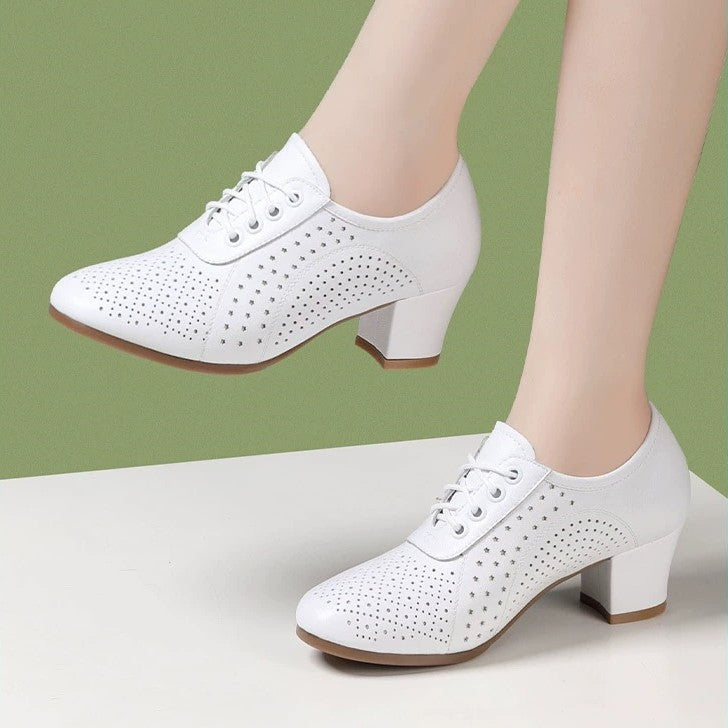 【34~41】Nowe skórzane buty damskie, buty do tańca