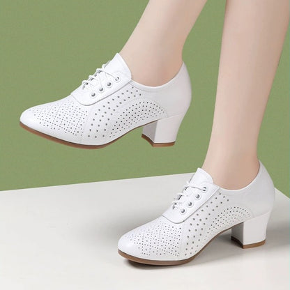 【34~41】Nowe skórzane buty damskie, buty do tańca